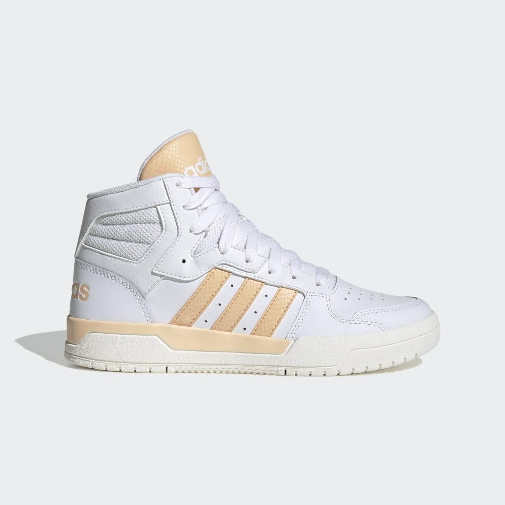 Adidas Women's Entrap Mid Basketball Shoes White/Orange Ireland EG4339